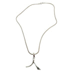 Kanji "Person" Pendant Necklace – Sterling Silver 925 Snake Chain