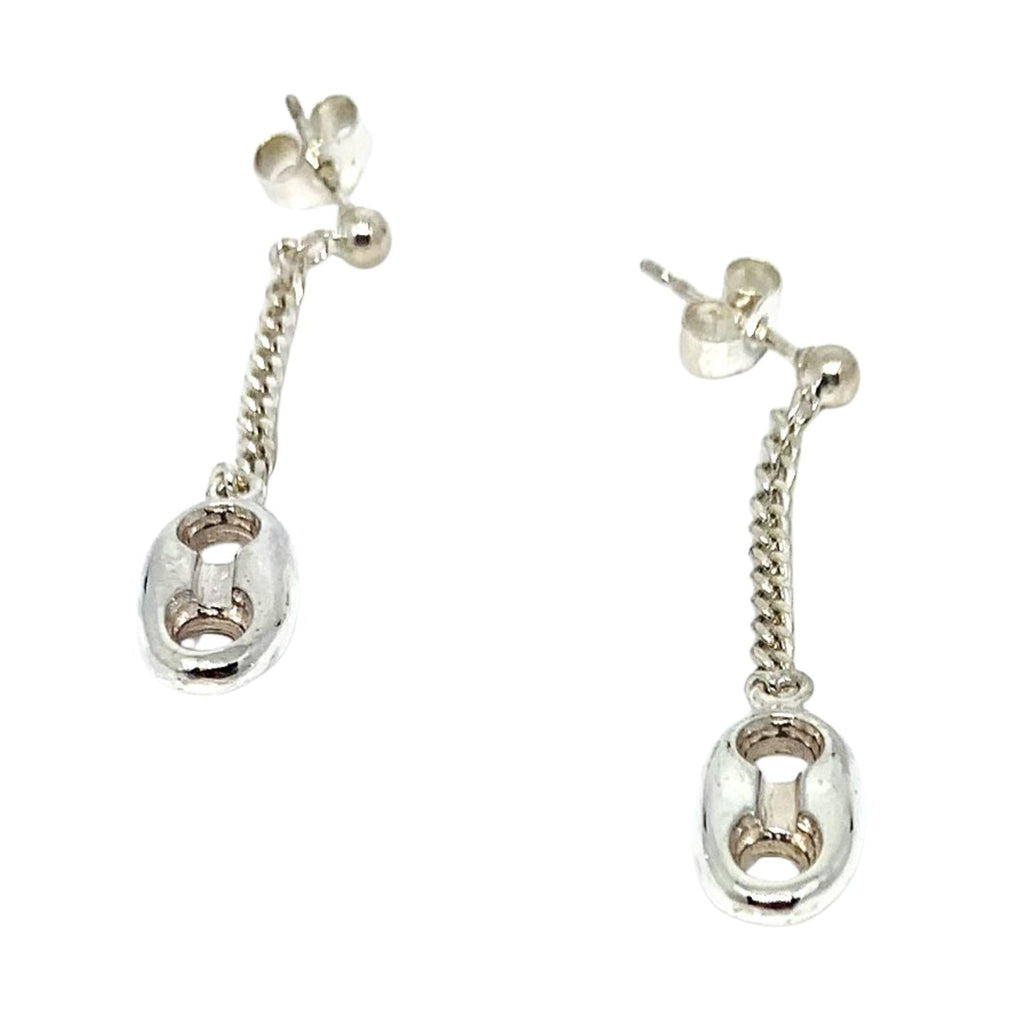 Marinara Anchor Drop Earrings – Handcrafted Sterling Silver