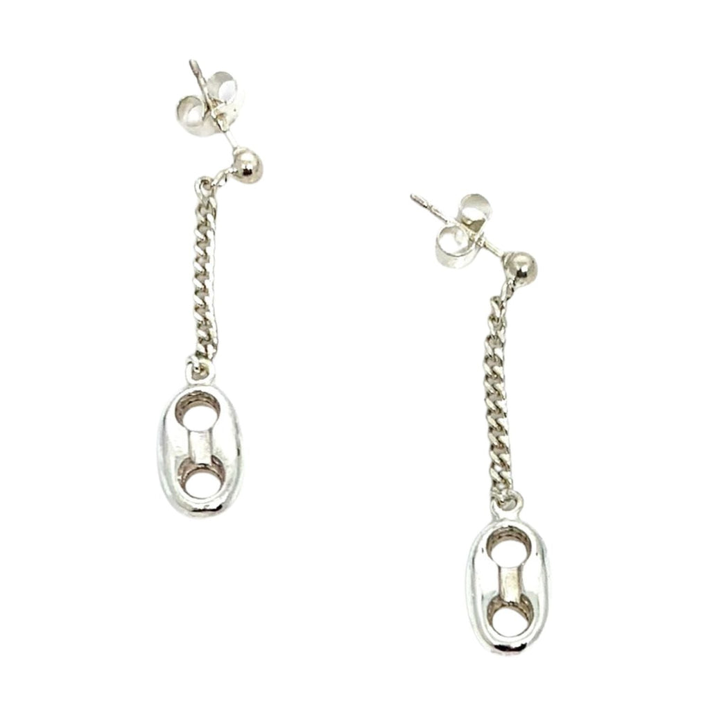 Marinara Anchor Drop Earrings – Handcrafted Sterling Silver