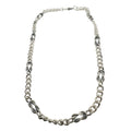 Men’s Sterling Silver Nautical Knot Necklace – Curb Chain Design