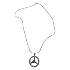 Mercedes Pendant Necklace – Sterling Silver 925 Snake Chain