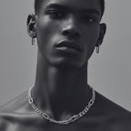 Men’s Sterling Silver Nautical Knot Necklace – Curb Chain Design
