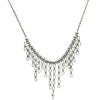 Rain Drop Necklace –  Recycle Sterling Silver 925 Handmade