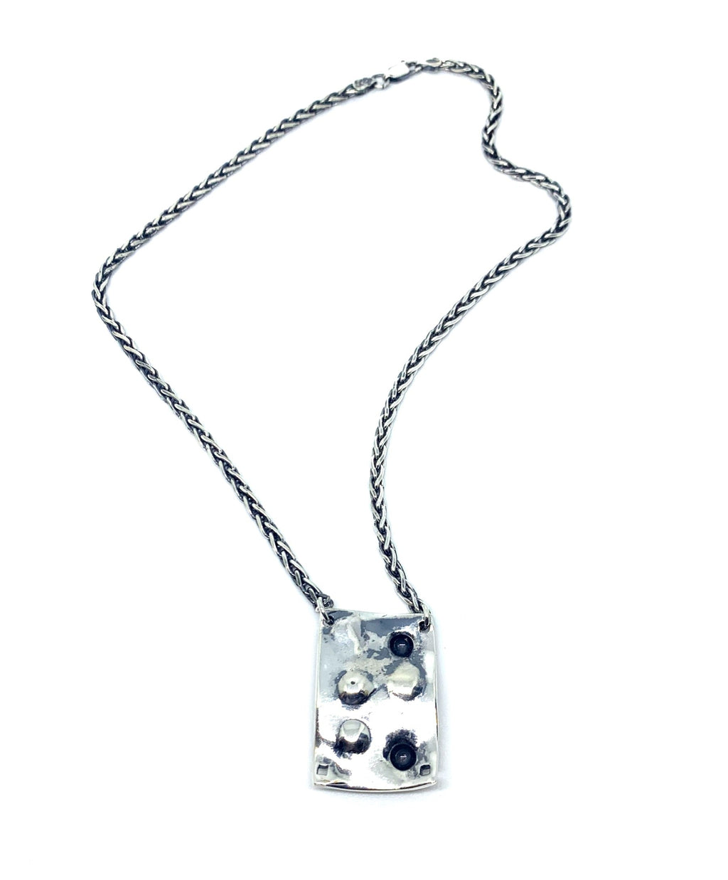 Skull Choker Necklace – Sterling Silver 925 – Byzantine Chain