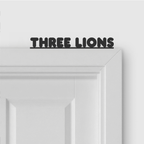 THREE LIONS door topper and door tag