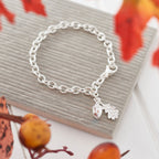 Tiny Beginnings Christening Silver Charm Bracelet