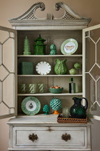 Rattan Tissue Box Cover - Green