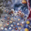 Hello Claws | Christmas Puppy And Kitty Nail Deco Sticker