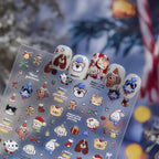 Hello Claws | Christmas Puppy And Kitty Nail Deco Sticker