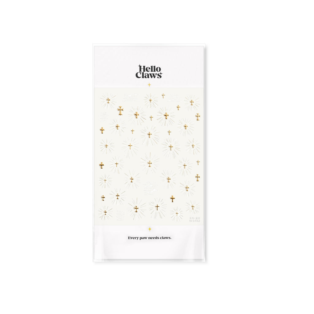 Hello Claws | Holy Light Gold Nail Deco Sticker