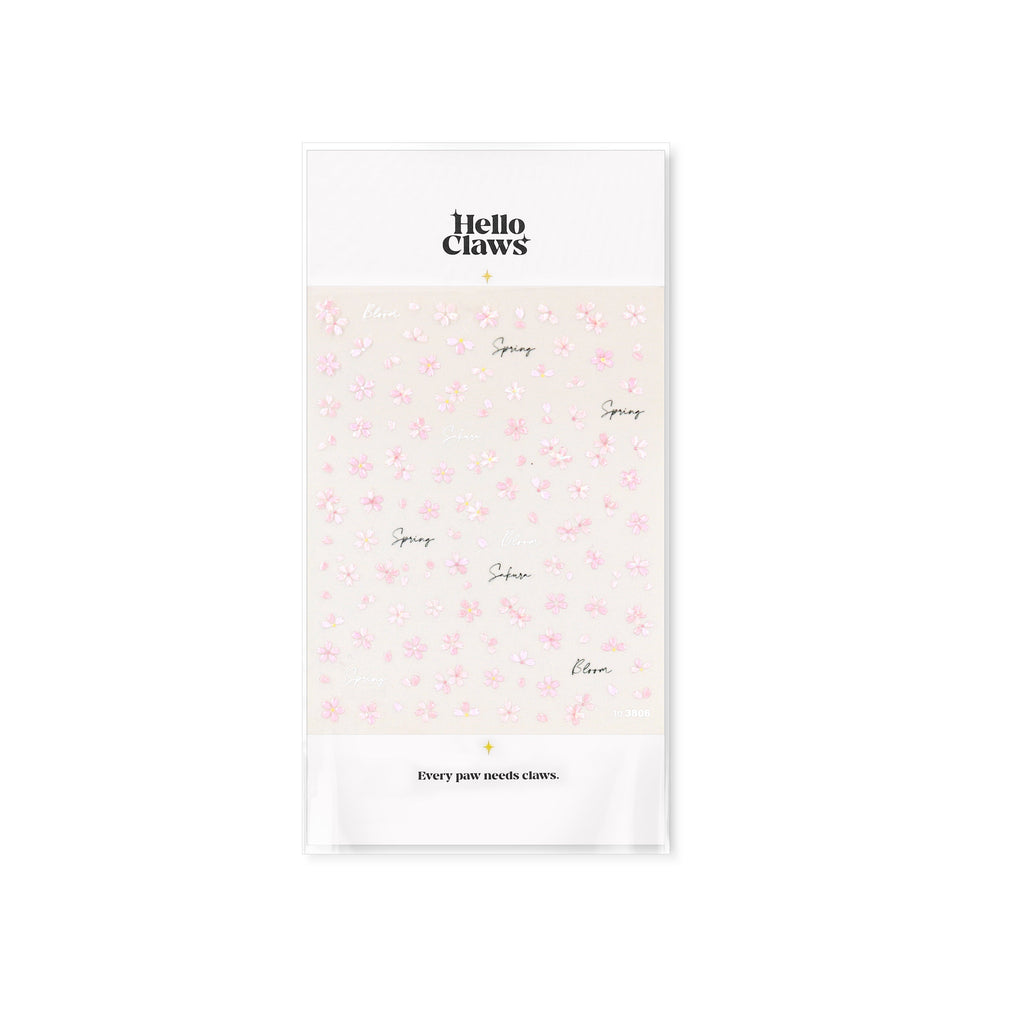 Hello Claws | Pink Cherry Blossom Nail Deco Sticker