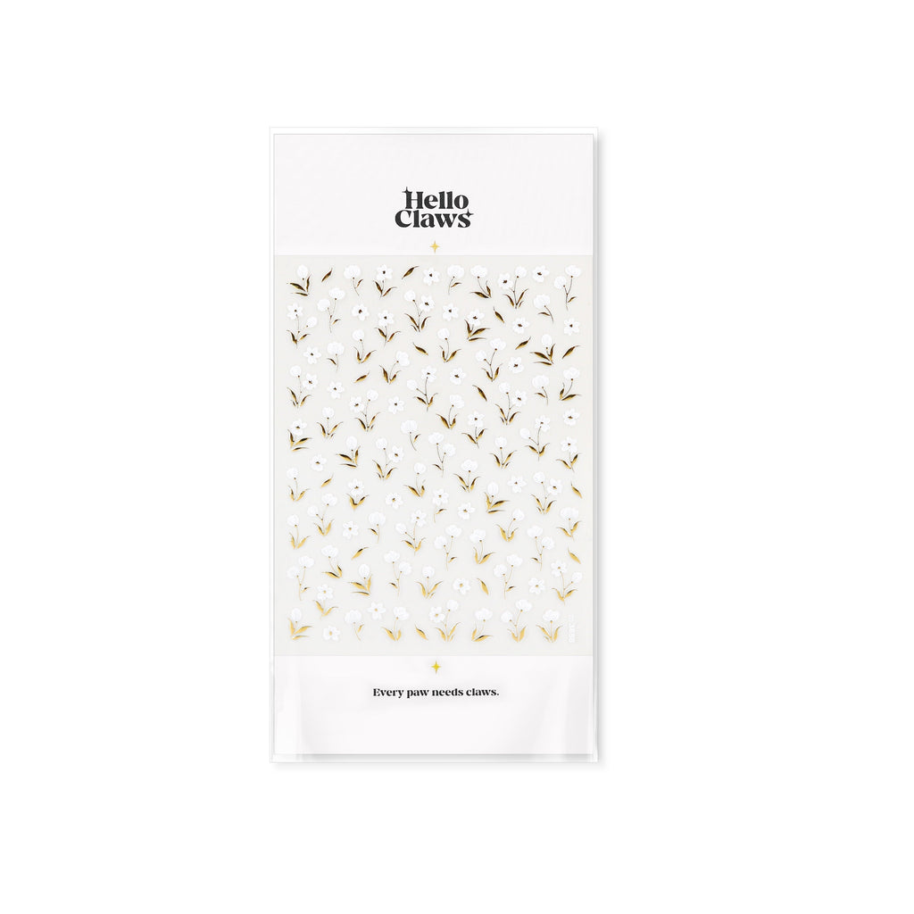 Hello Claws | White Blossom Nail Deco Sticker