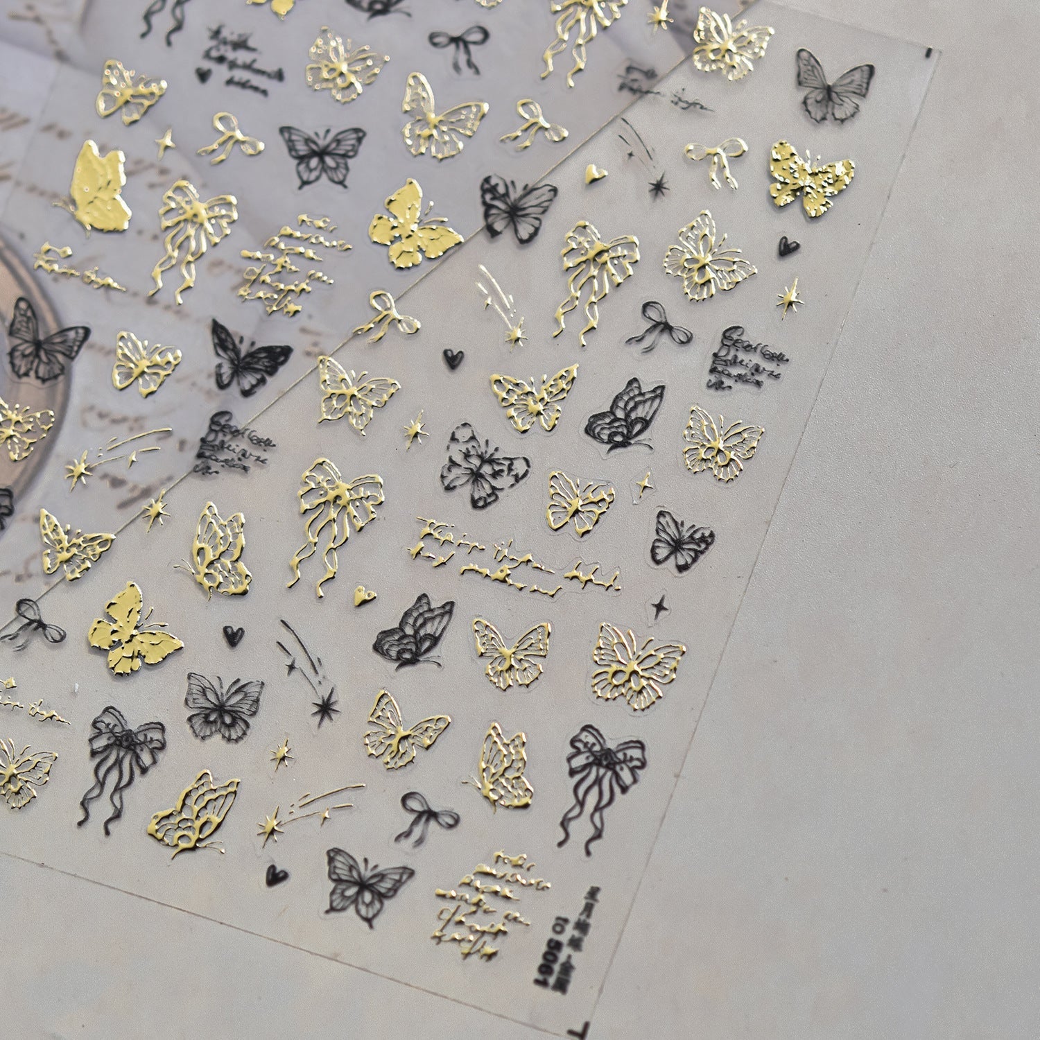 Hello Claws | Butterfly And Bowknot Hot Stamping Nail Deco Sticker