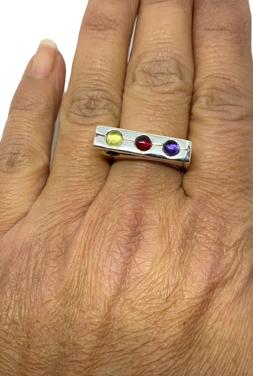 Traffic Light Sterling Silver 925 Ring
