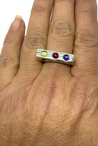 Traffic Light Sterling Silver 925 Ring