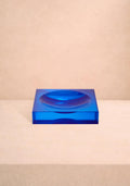 Chelsea Cobalt Glass Trinket Tray - Blue