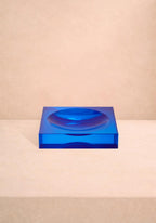 Chelsea Cobalt Glass Trinket Tray - Blue