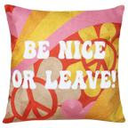 Be Nice or Leave Needlepoint Pillow
