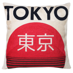 Tokyo Japanese Needlepoint Pillow