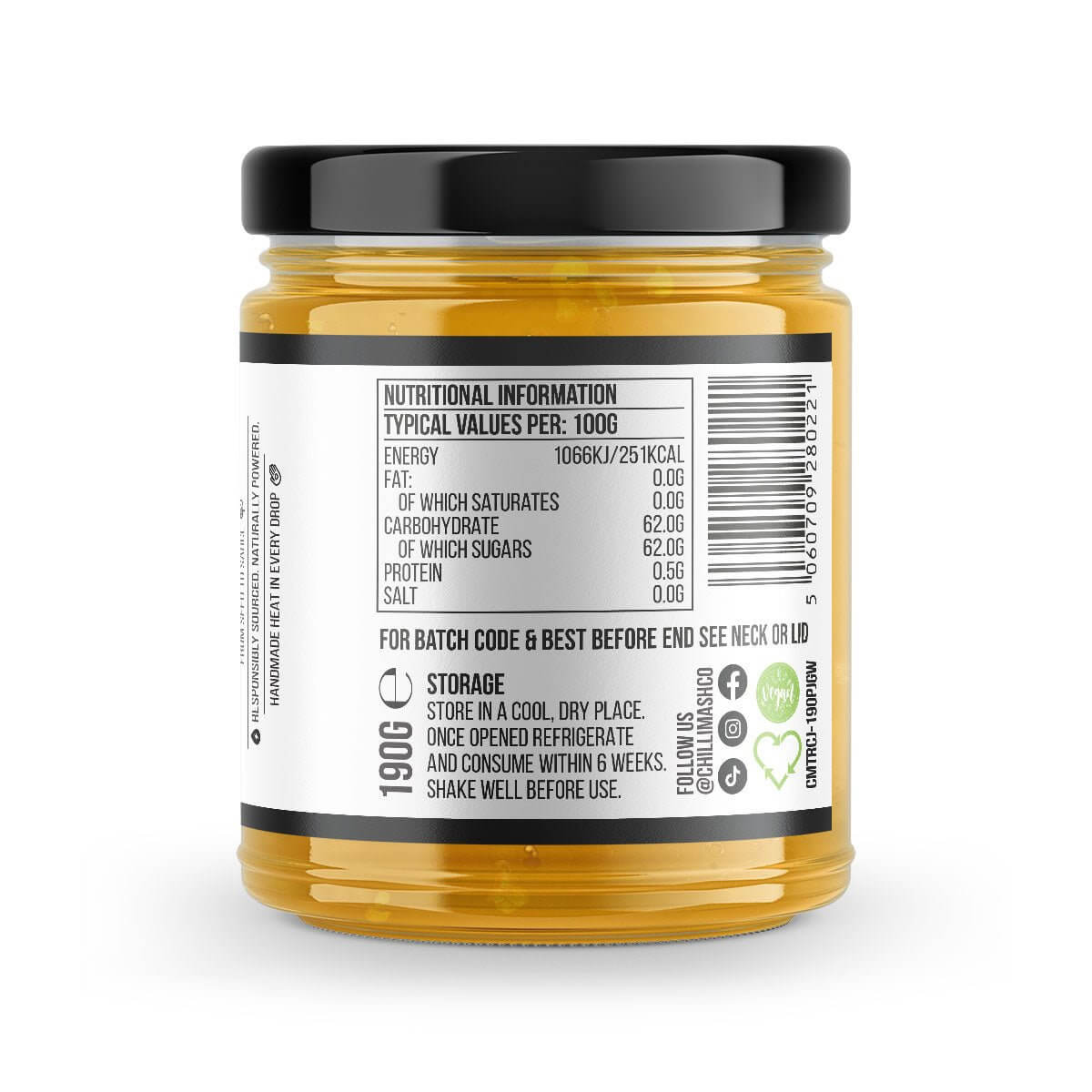 Tropical Chilli Jam | 190g | Chilli Mash Co. | Sweet Fire & Mango Glow