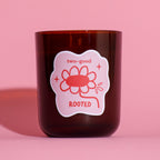 rooted soy wax scented candle