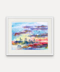 Abstract Beach Scene - Giclée Watercolour Print