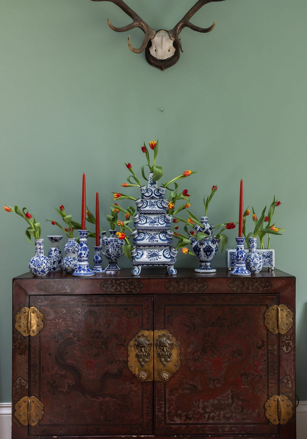 Delft Tulipiere Rectangle Vase