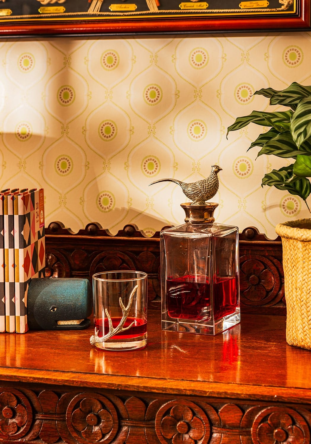 Silver Crest Crystal Decanter