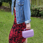 Aura Handmade Leather Bag - Pastel Violet
