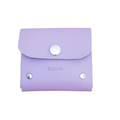 Handmade Leather Simple Coin Purse - Pastel Violet