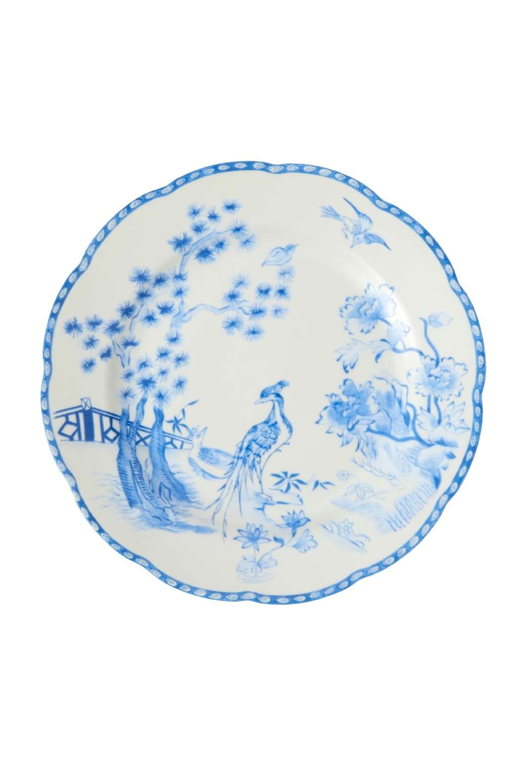 Virginia Blue and White Dessert Plates  - Set of 4