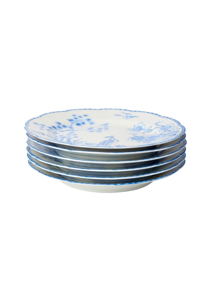 Virginia Blue and White Dessert Plates  - Set of 4