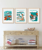 St Michael's Mount - Marazion Text - Art Print
