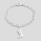 Welly Boot Personalised Silver Charm
