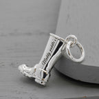 Welly Boot Personalised Silver Charm