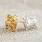 West Highland Terrier Silver Dog Charm