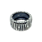 Wheel Flat Band Ring – Sterling Silver 925