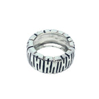 Wheel Half Dome Ring – Sterling Silver 925 – Chunky Collection