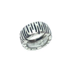 Wheel Half Dome Ring – Sterling Silver 925 – Chunky Collection