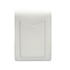 Handmade Leather Festival Phone Bag - White