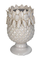 White Pineapple Vase - Hand Crafted, Playful and Minimal