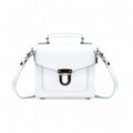 Handmade Leather Sugarcube Handbag - White