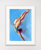 Diver - Giclée Watercolour Print