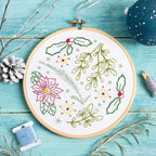 Winter Walk Christmas Embroidery Kit for Beginners