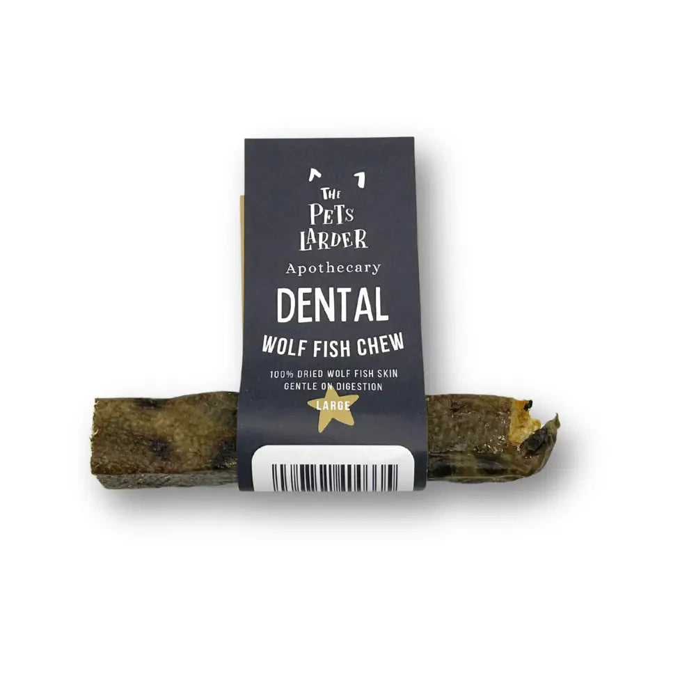 Natural Dog Chews - Fish Stick Treats for Large Dogs by The Pets Larder (wolf-fish-stick-chew-large-chew-for-dogs)