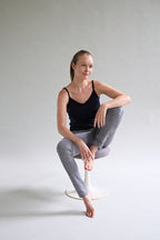 Womens Merino 24 Hour Trouser 190g Lightweight, Grey Marle