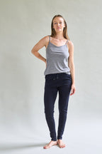 Womens Merino Cami, Grey Marle