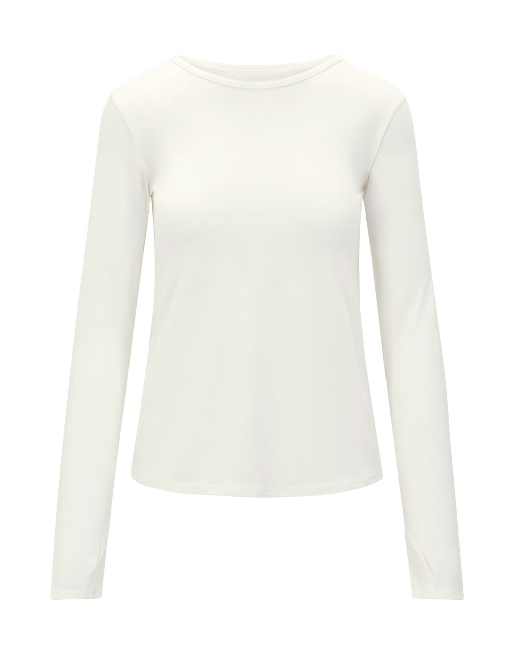 Womens Merino Long Sleeve, Ivory White
