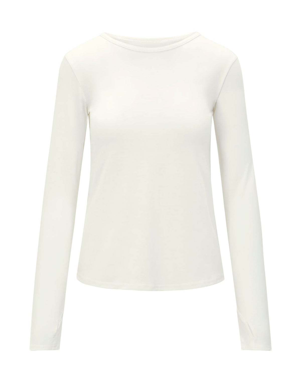 Womens Merino Long Sleeve, Ivory White