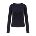 Womens Merino Long Sleeve,  Midnight